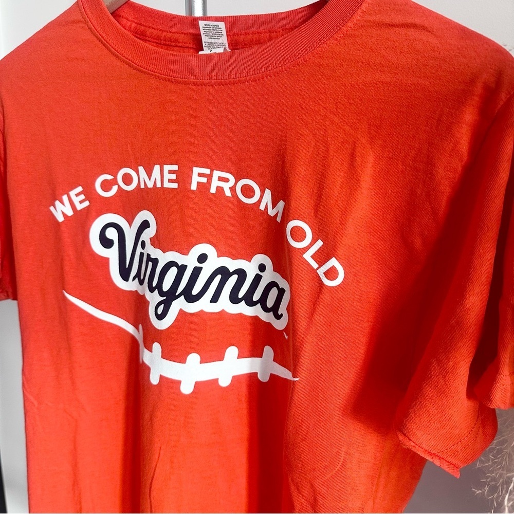 University of Virginia Vintage Orange Unisex Tee Shirt Small - Picture 3 of 5
